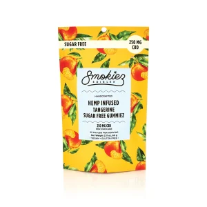Smokiez Sugar-Free Tangerine CBD Gummies- 10 pack