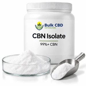 CBN isolate powder in a dish