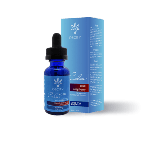 Oscity Blue Raspberry Lemonade CBD + CBG Calm Tincture 2000mg