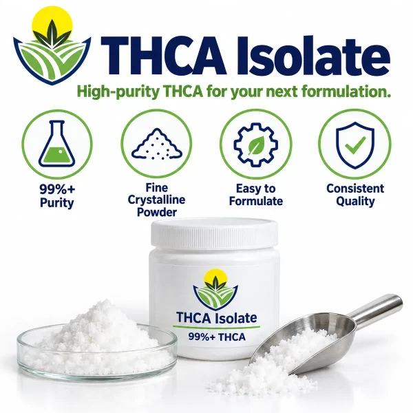 Key features of THCA isolate powder for manufacturers and formulators