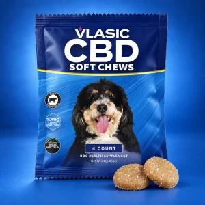 Vlasic Labs Mini Calming Beef CBD Dog Chews 4 Count