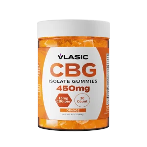 Vlasic Labs Mood CBG Isolate Gummies Orange 450mg