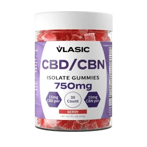 Vlasic Labs Sleep CBD + CBN Isolate Gummies 750mg