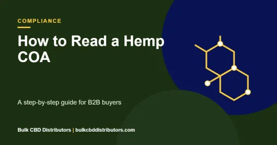 How to read a hemp COA guide cover