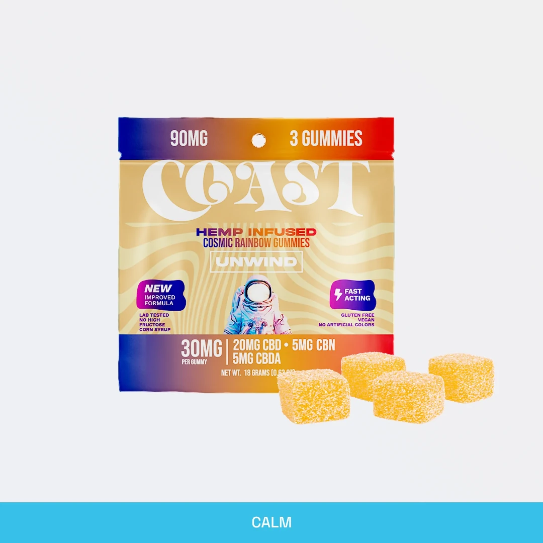 Coast Smokes 3Ct Gummies Coast Smokes 3Ct Gummies - Rest (Cbd+Cbn)