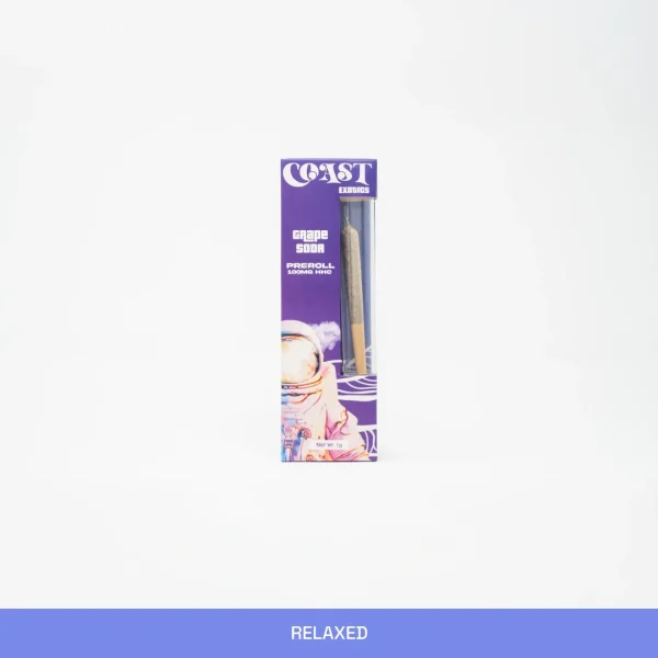 Coast Smokes 1g HHC Prerolls - Grape Soda