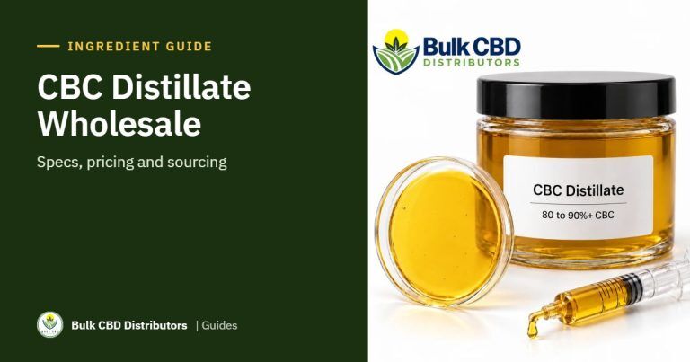 CBC Distillate Specs: Potency, Grades and Formulation Uses guide graphic