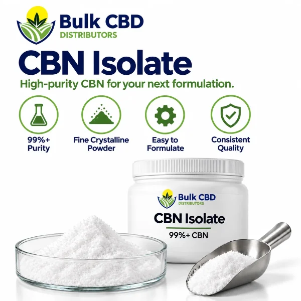 Key features of CBN isolate powder for manufacturers and formulators