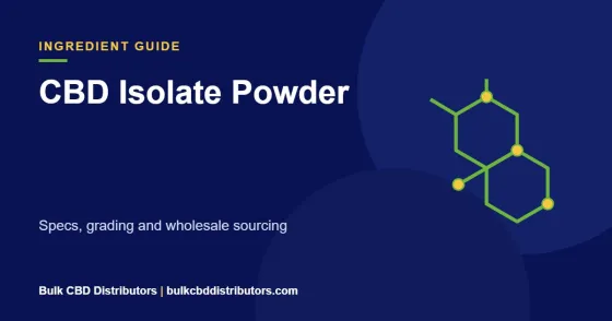 CBD isolate powder guide cover