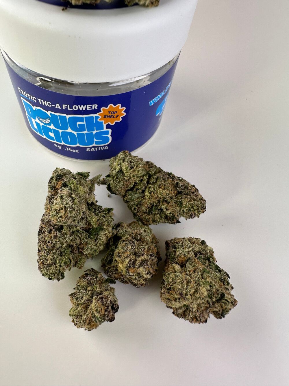 Doughlicious Blue Nerdz Exotic Thca Flower - Sativa Doughlicious Blue Nerdz Exotic Thca Flower - Sativa