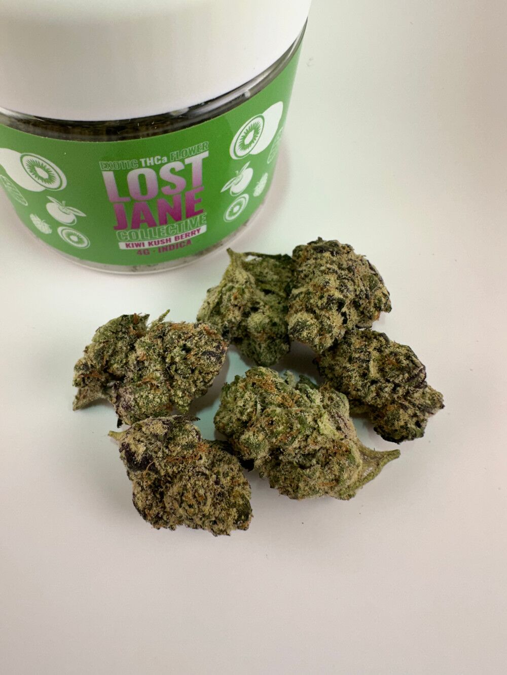 Lost Jane Kiwi Kush Berry Exotic Thca Flower - Indica Lost Jane Kiwi Kush Berry Exotic Thca Flower - 4G - Indica