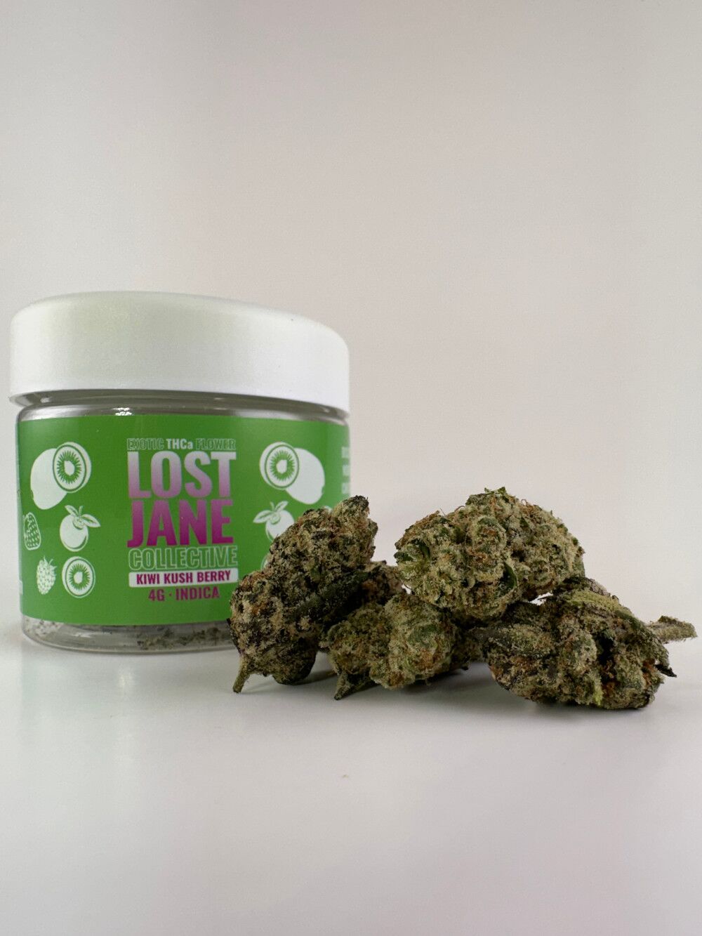 Lost Jane Kiwi Kush Berry Exotic Thca Flower - Indica Lost Jane Kiwi Kush Berry Exotic Thca Flower - 4G - Indica