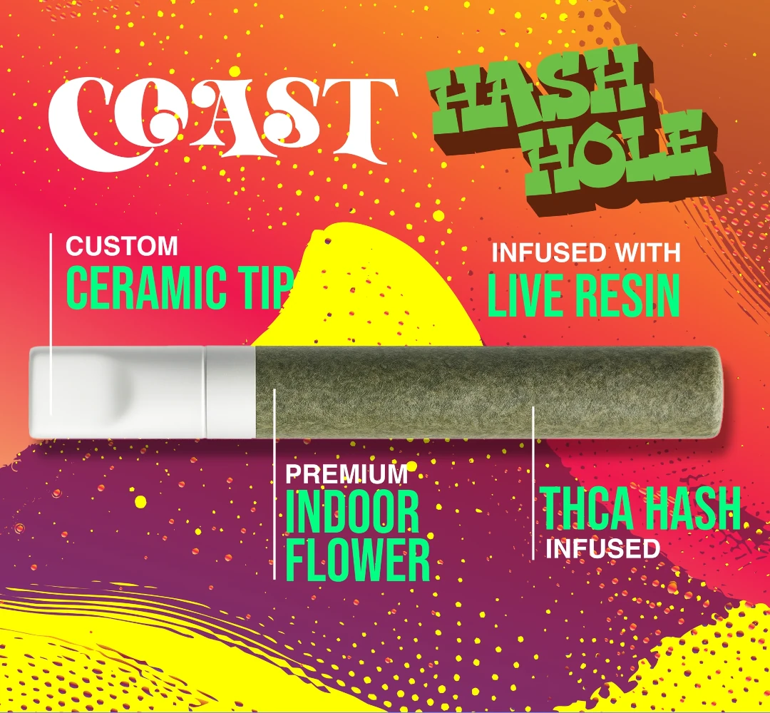 Coast Smokes 2G Hash Hole Preroll Coast Smokes 2G Hash Hole Preroll