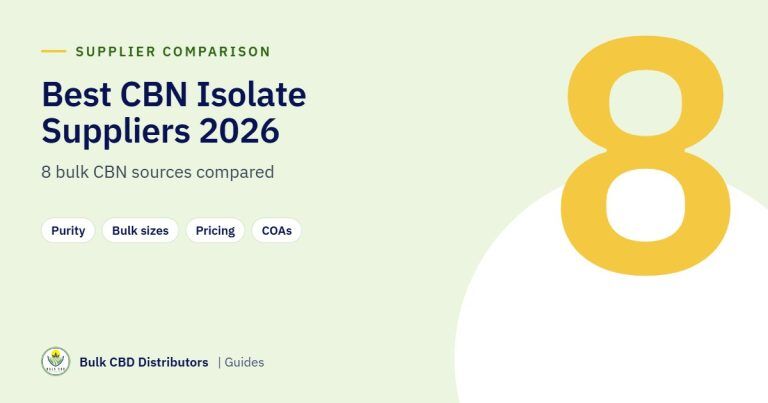 Best CBN Isolate Suppliers in 2026: Bulk CBN Isolate and Distillate Compared Best CBN Isolate Suppliers in 2026: Bulk CBN Isolate and Distillate Compared best cbn isolate suppliers 2026 bcd 17