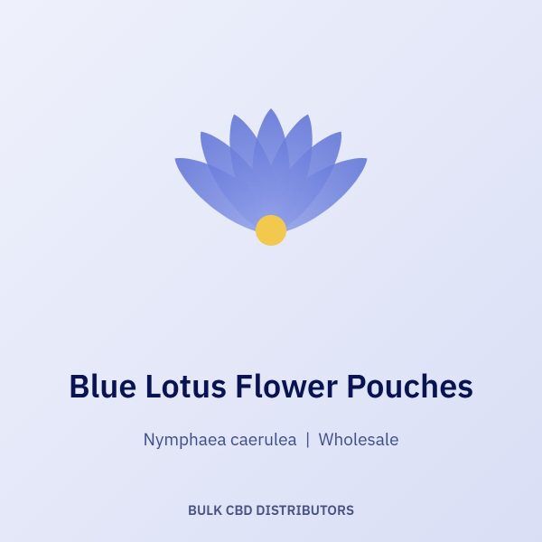 Blue Lotus Flower Pouches wholesale