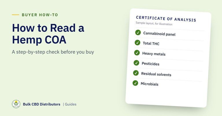 How to Read a Hemp COA: A Step-by-Step Guide for B2B Buyers guide graphic
