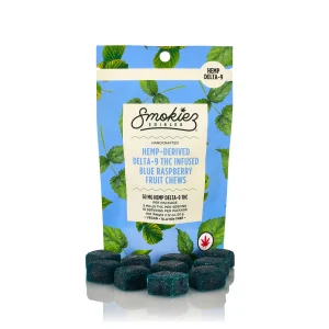Smokiez Blue Raspberry 10pk 50mg Hemp Delta-9 Gummies