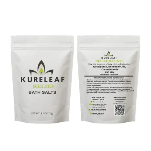 KureLeaf CBD Bath Salts for Pain Relief & Muscle Recovery