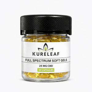 KureLeaf Full Spectrum, 25mg CBD Soft Gels