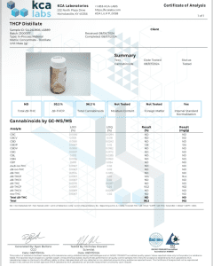 THCP Distillate COA