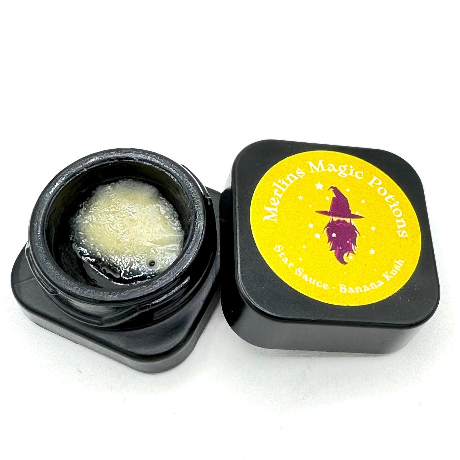 Banana Kush Star Sauce Thca Star Sauce Banana Kush Puck W Lid