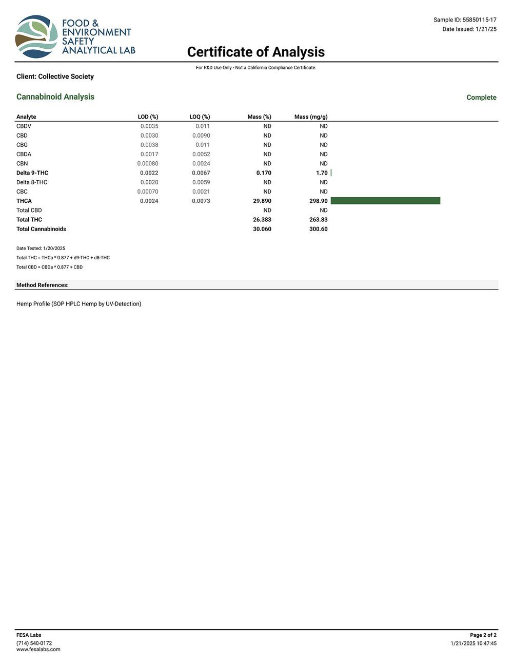 Lost Jane Sugar Plum Runtz Exotic THCA Flower COA Page 2 1-21-25
