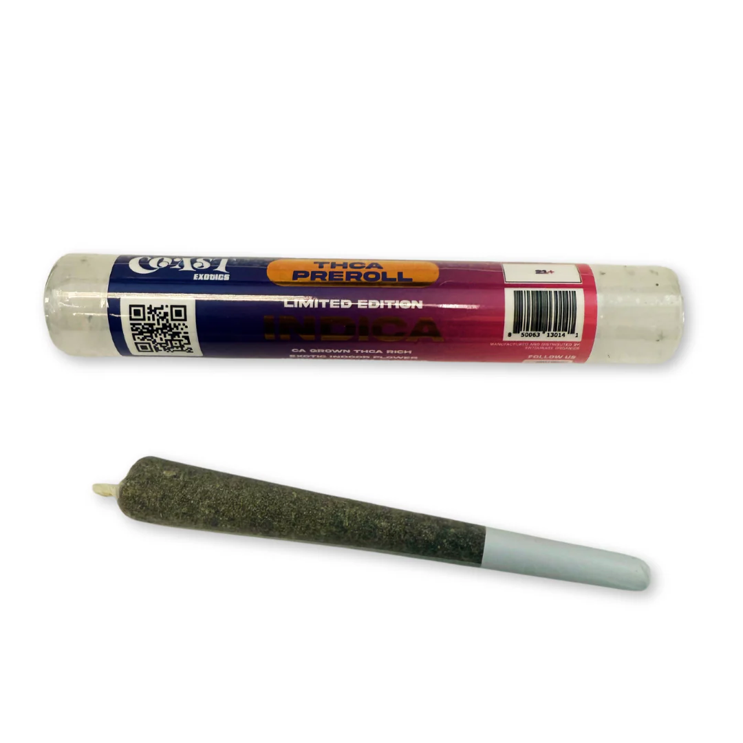 Coast Smokes Exotic Thca Preroll Coast Smokes Exotic Thca Preroll - Indica