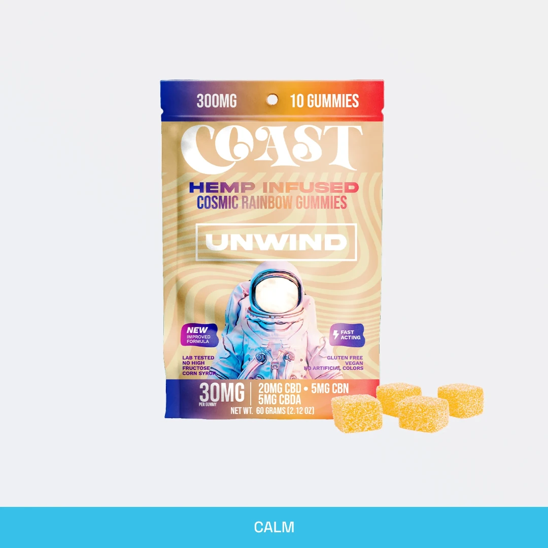 Coast Smokes 10Ct Gummies Coast Smokes 10Ct Gummies - Rest (Cbd+Cbn)
