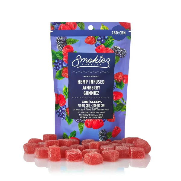 Smokiez 30-Pack Jamberry Cbd + Cbn Gummies
