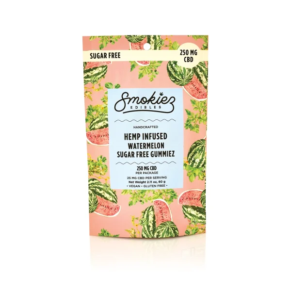 Smokiez Sugar-Free Watermelon Cbd Gummies - 10 Pack
