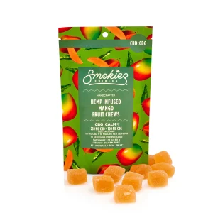 Delta 8 Edibles Smokiez 10-Pack Mango Cbd + Cbg Gummies